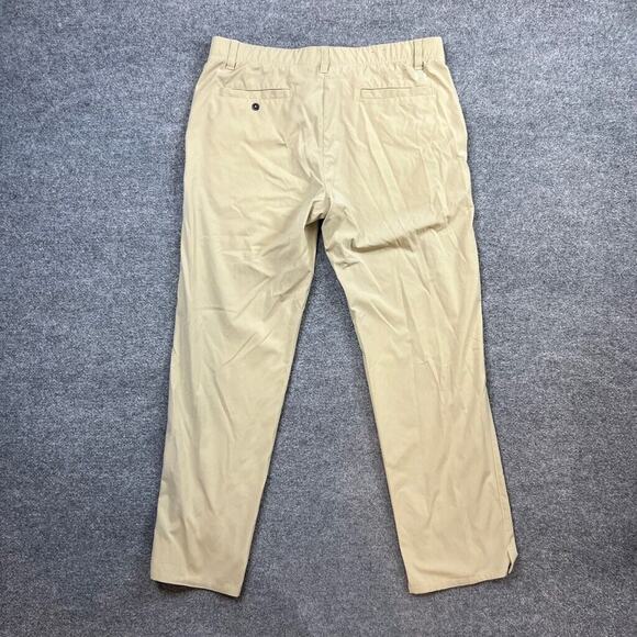 Under Armour Pants Mens 38 Beige Flat Front Moisture Wicking Performance Golf - Picture 12 of 15